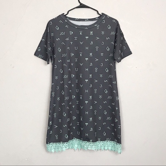 Crazy Train Hieroglyphic & Lace Tunic - Picture 2 of 7